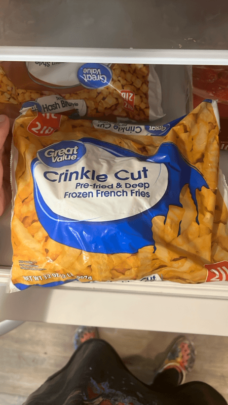 Is it Mediterranean Diet Friendly? Great Value Crinkle Cut French Fried Potatoes