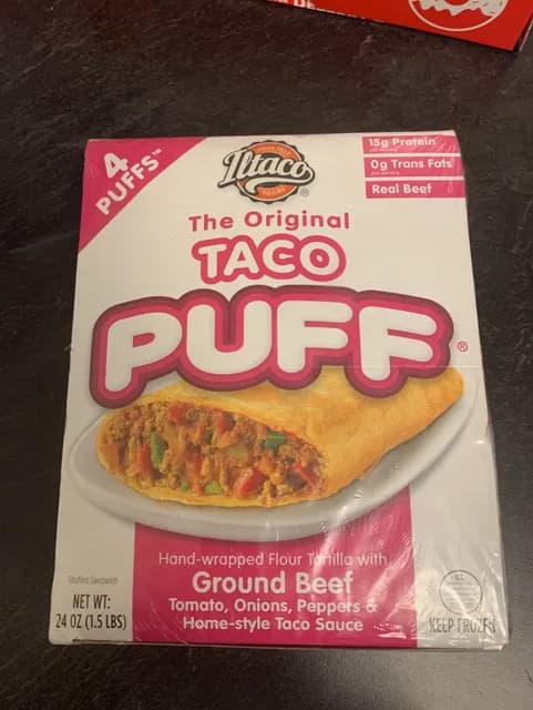 Iltaco The Original Ground Beef Taco Puff