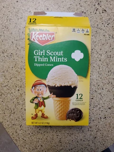 Keebler Girl Scout Thin Mints Dipped Cones