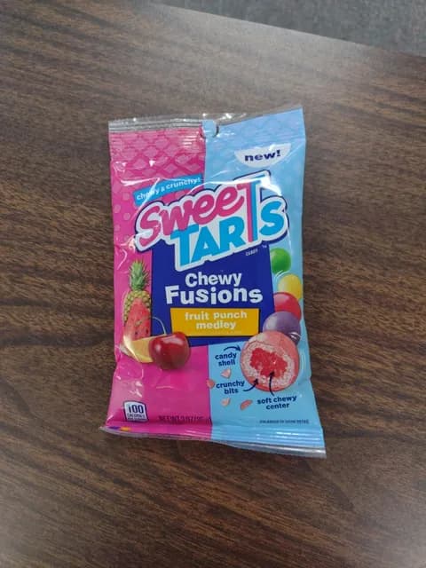 Sweetarts Chewy Fusions Fruit Punch Medley Flavor Candy