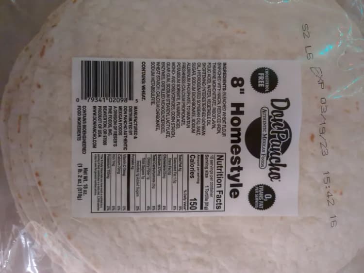 Don Pancho 8" Homestyle Tortillas