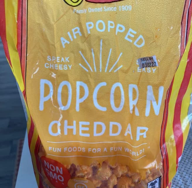 Ricos Air Popped Cheddar Popcorn