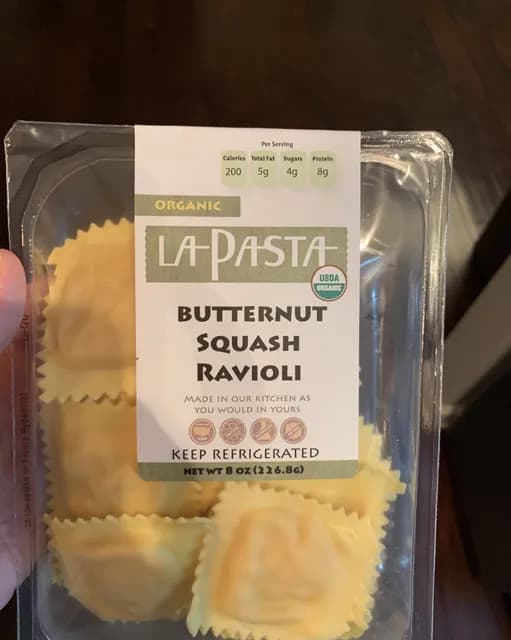 La Pasta Organic Butternut Squash Ravioli