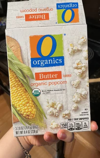 O Organics Butter Flavored Organic Popcorn