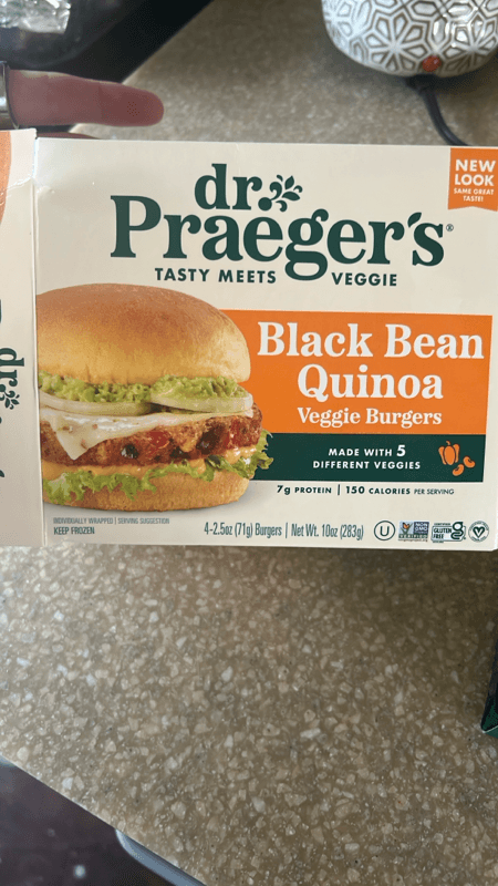 Dr. Praeger's Black Bean Quinoa Veggie Burgers