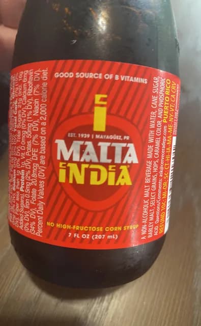 Malta India Non Alcoholic Malt Beverage