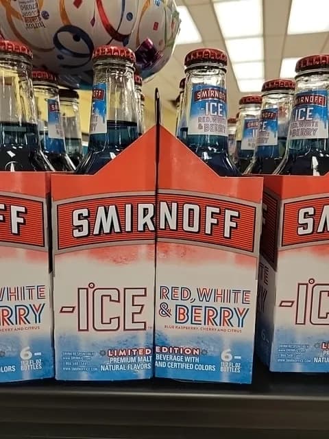 Smirnoff Ice Limited Edition Red, White & Berry 6. Oz. Bottles