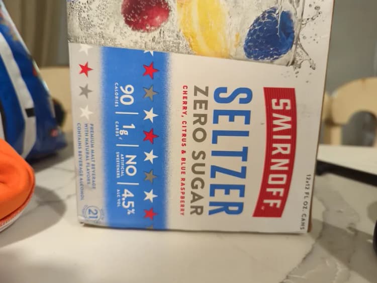 Smirnoff Cherry, Citrus & Blue Raspberry Zero Sugar Seltzer 12X