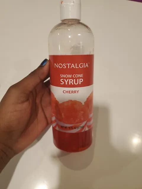 Nostalgia Snow Cone Syrup Cherry