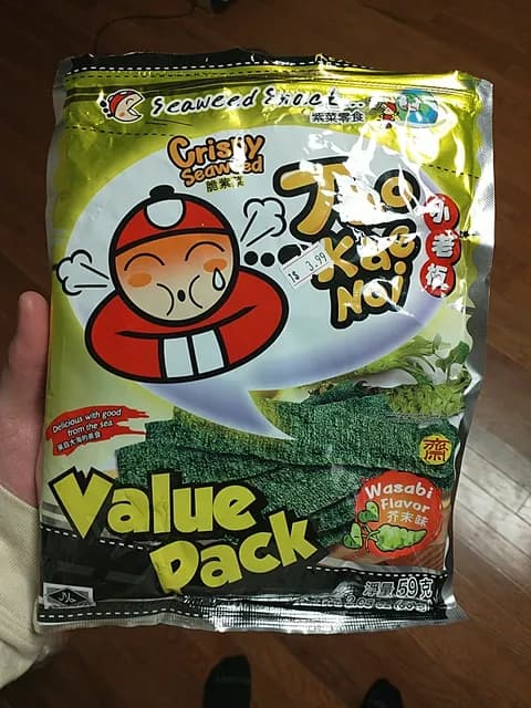 Tao Kae Noi Crispy Seaweed Wasabi Flavor