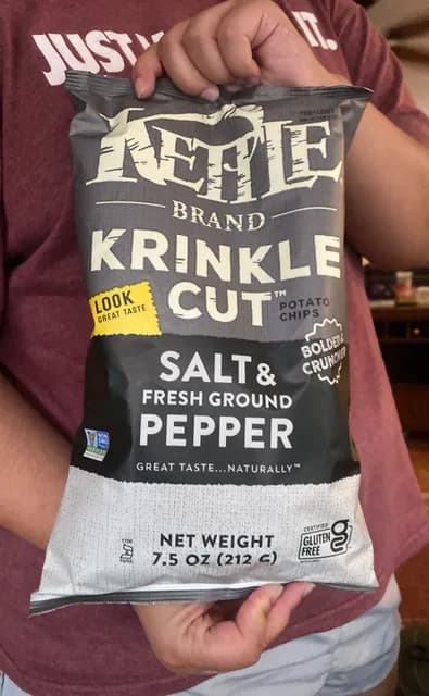 Kettle Brand Krinkle Cut Salt & Fresh Ground Pepper Potato Chips