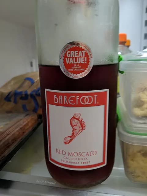 Barefoot California Red Moscato