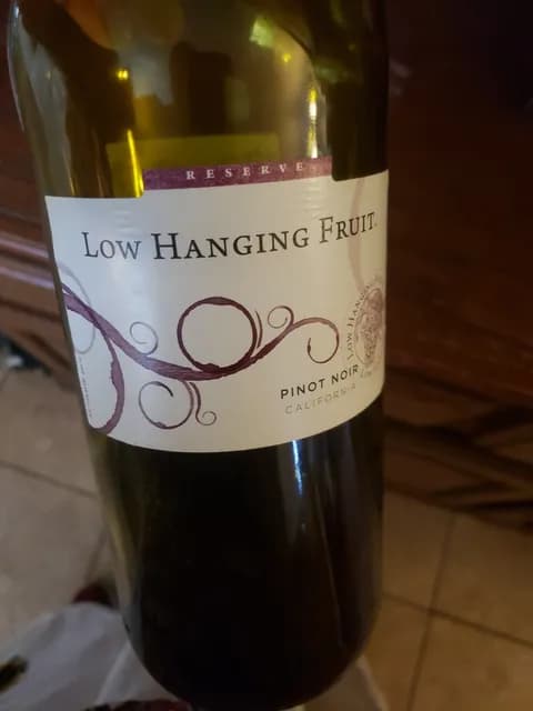 Low Hanging Fruit Reserve California Pinot Noir
