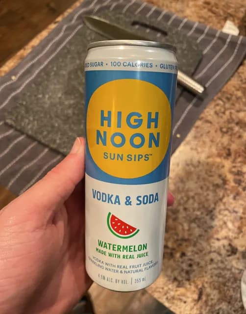 High Noon Sun Sips Vodka & Soda Watermelon