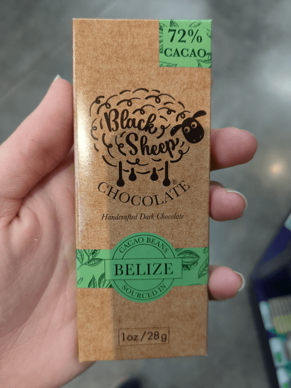  Black Sheep Dark Chocolate - Cacao Beans Sourced In Belize