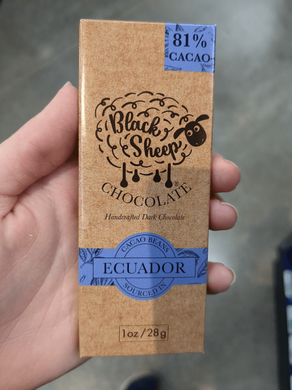 Black Sheep Dark Chocolate - Cacao Beans Sourced In Ecuador