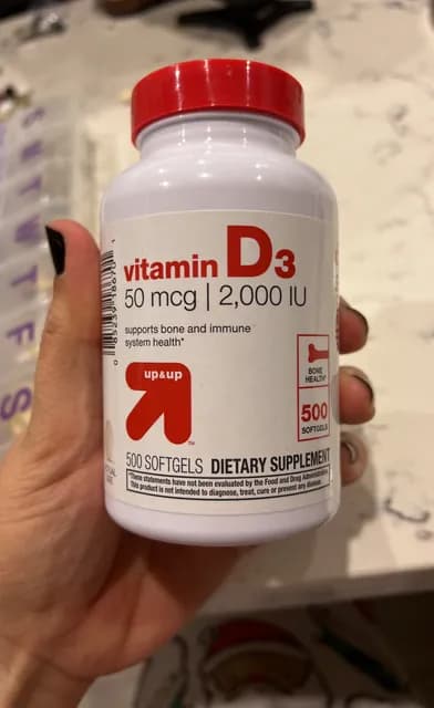 Up & Up Vitamin D3 50 Mcg | 2,000 Iu 500 Softgels