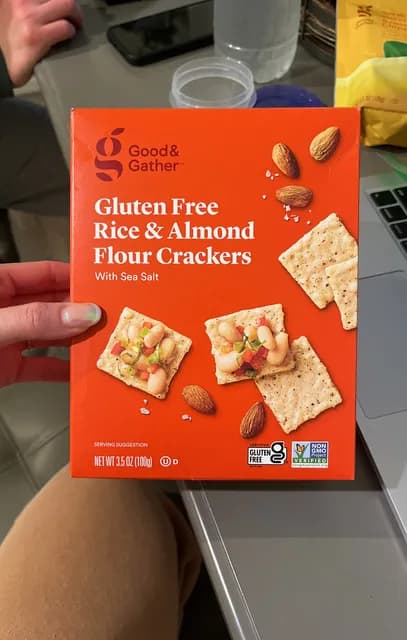 Good & Gather Gluten Free Rice & Almond Flour Crackers With Sea Salt