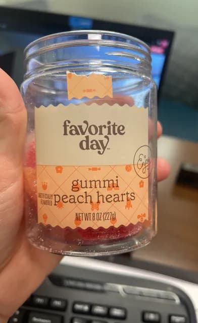 Favorite Day Gummi Peach Hearts