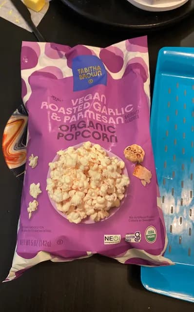 Tabitha Brown Vegan Roasted Garlic & Parmesan Organic Popcorn