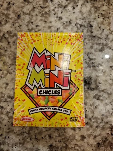 Mini Mini Chicles Fruity Crunchy Coated Gum