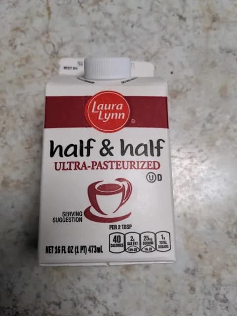 Laura Lynn Half & Half Ultra-Pasteurized