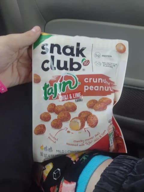 Snak Club Tajin Crunchy Peanuts, Chili & Lime Flavor
