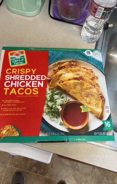 Don Lee Farms Crispy Shredded Chicken Tacos
