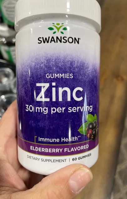 Swanson Zinc Elderberry Flavored Gummies