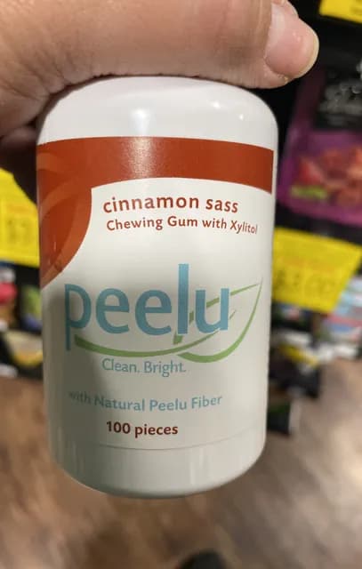 Peelu Cinnamon Sass Chewing Gum With Xylitol