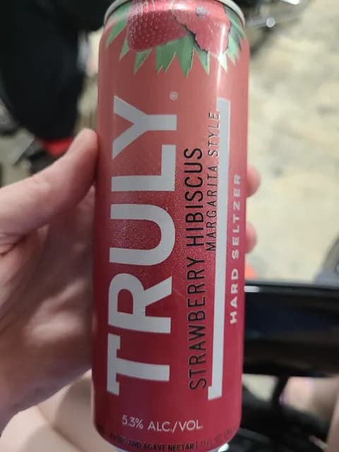 Truly Hard Seltzer, Strawberry Hibiscus Margarita Style