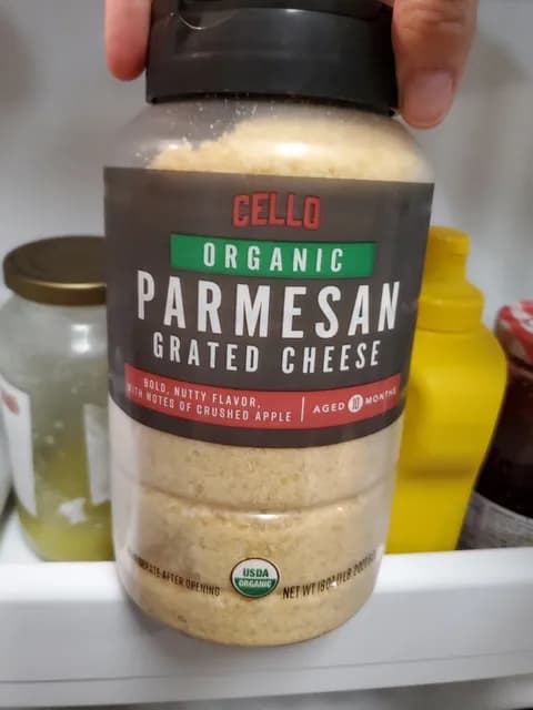 Cello Organic Parmesan Grated Cheese