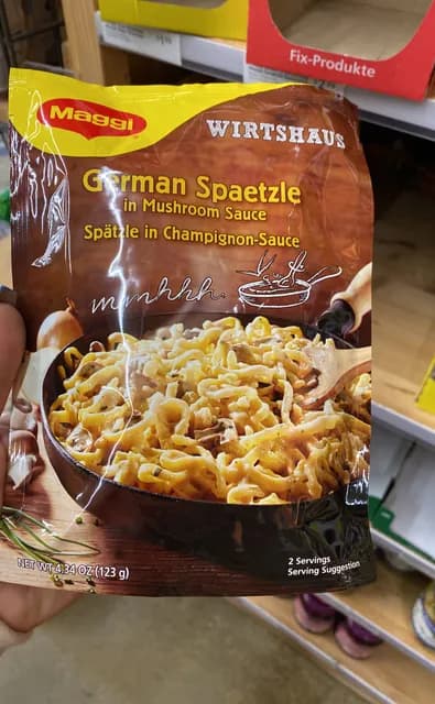 Maggi Wirtshaus German Spaetzle In Mushroom Sauce
