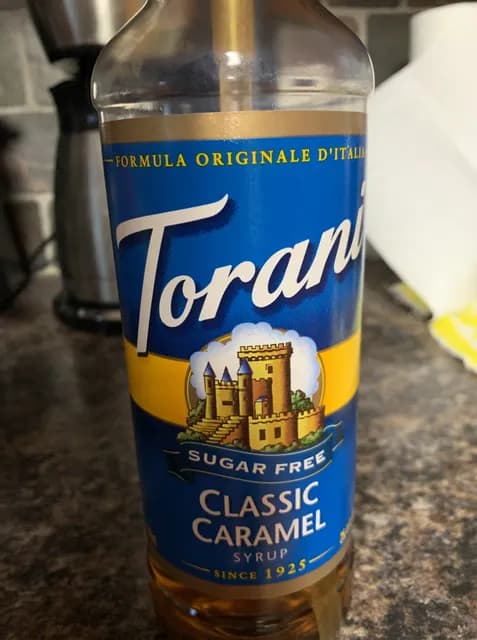 Torani Sugar Free Classic Caramel Syrup
