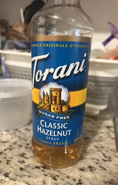 Torani Sugar Free Classic Hazelnut Syrup