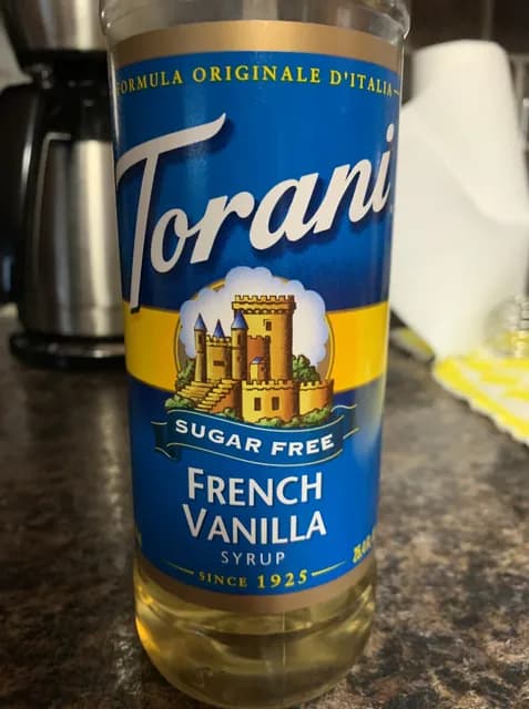 Torani Sugar Free French Vanilla Syrup