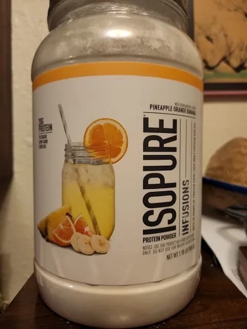 Isopure Infusions Pineapple Orange Banana Protein Powder