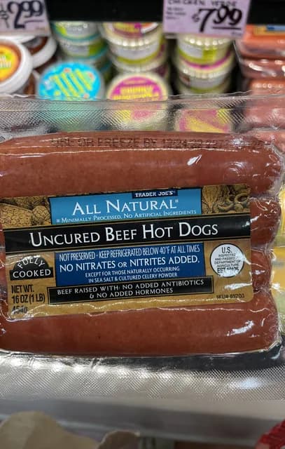 Trader Joe'S All Natural Uncured Beef Hot Dogs