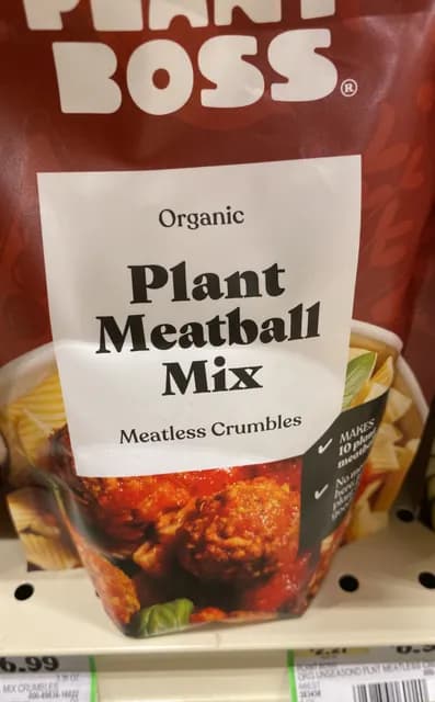 Plant Boss Organic Plant Meatball Mix