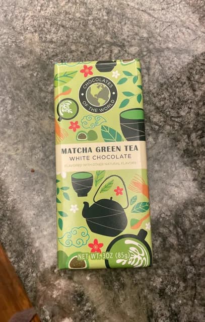 Chocolate Of The World Matcha Green Tea White Chocolate