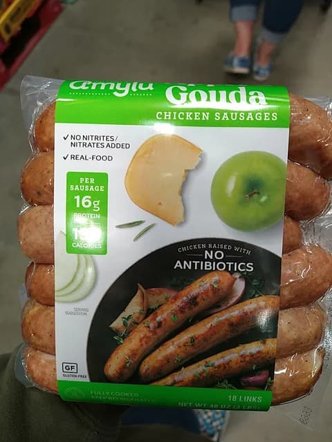 Amylu Apple & Gouda Chicken Sausages