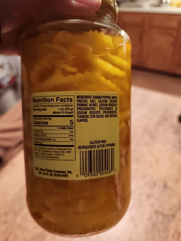 Mt. Olive Delicatessen Style Hot Banana Pepper Rings