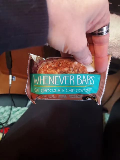 Whenever Bars Oat Chocolate Chip Coconut Snack Bars