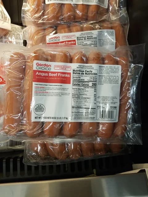 Gordon Choice Angus Beef Franks