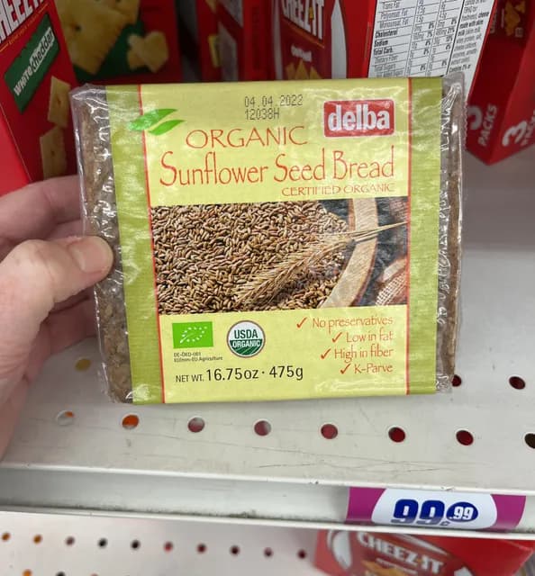 Delba Organic Sunflower Seed Bread