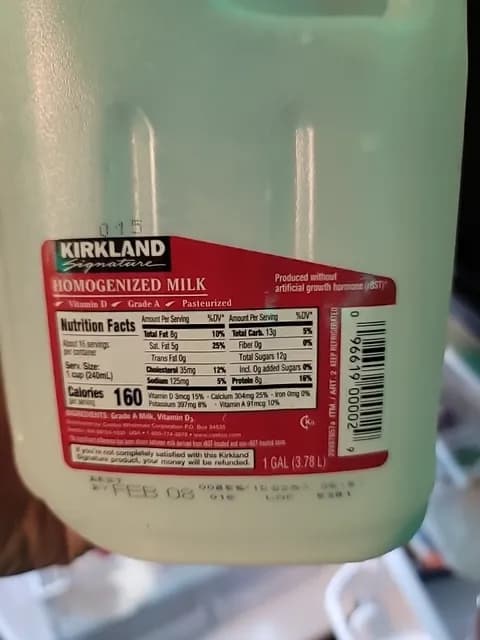 Kirkland Signature Homogenized Milk