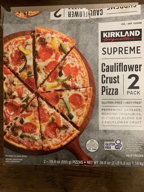 Is it PCOS Friendly? Kirkland Signature Supreme Cauliflower Crust Pizza