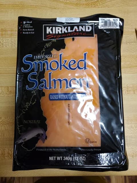 Kirkland Signature Imported Smoked Salmon Raised Without Antibiotics
