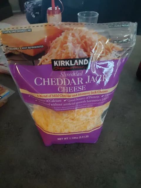 Kirkland Signature Shredded Cheddar Jack Cheese