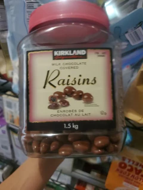 Kirkland Signature Milk Chocolate Covered Raisins